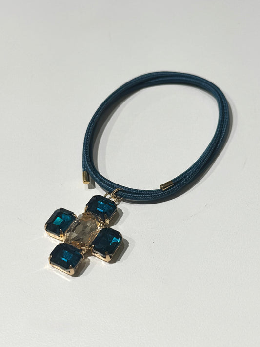 Magnetic Cord with Necklace Pendant | TEAL