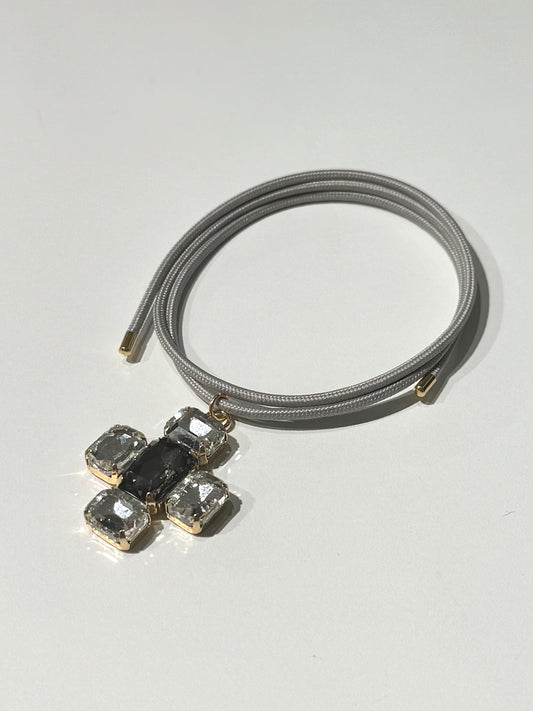 Magnetic Cord with Necklace Pendant | LIGHT GREY