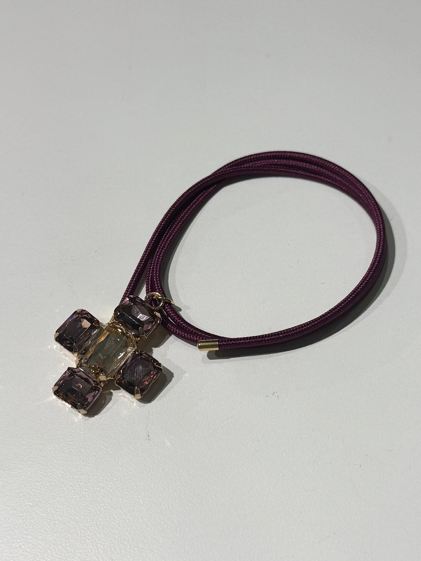 Magnetic Cord with Necklace Pendant | BURGUNDY