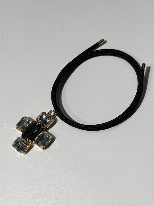 Magnetic Cord with Necklace Pendant | BLACK