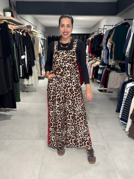 Leopard Overall Jumpsuit