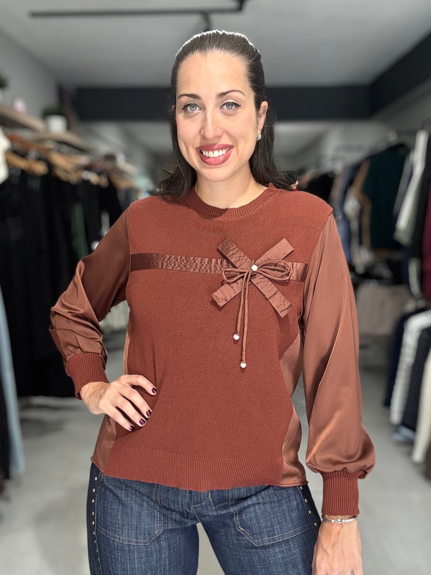 Aspen Sweater Blouse | COCOA