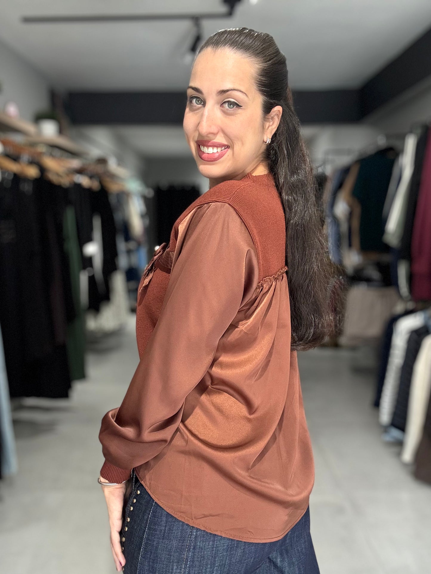 Aspen Sweater Blouse | COCOA