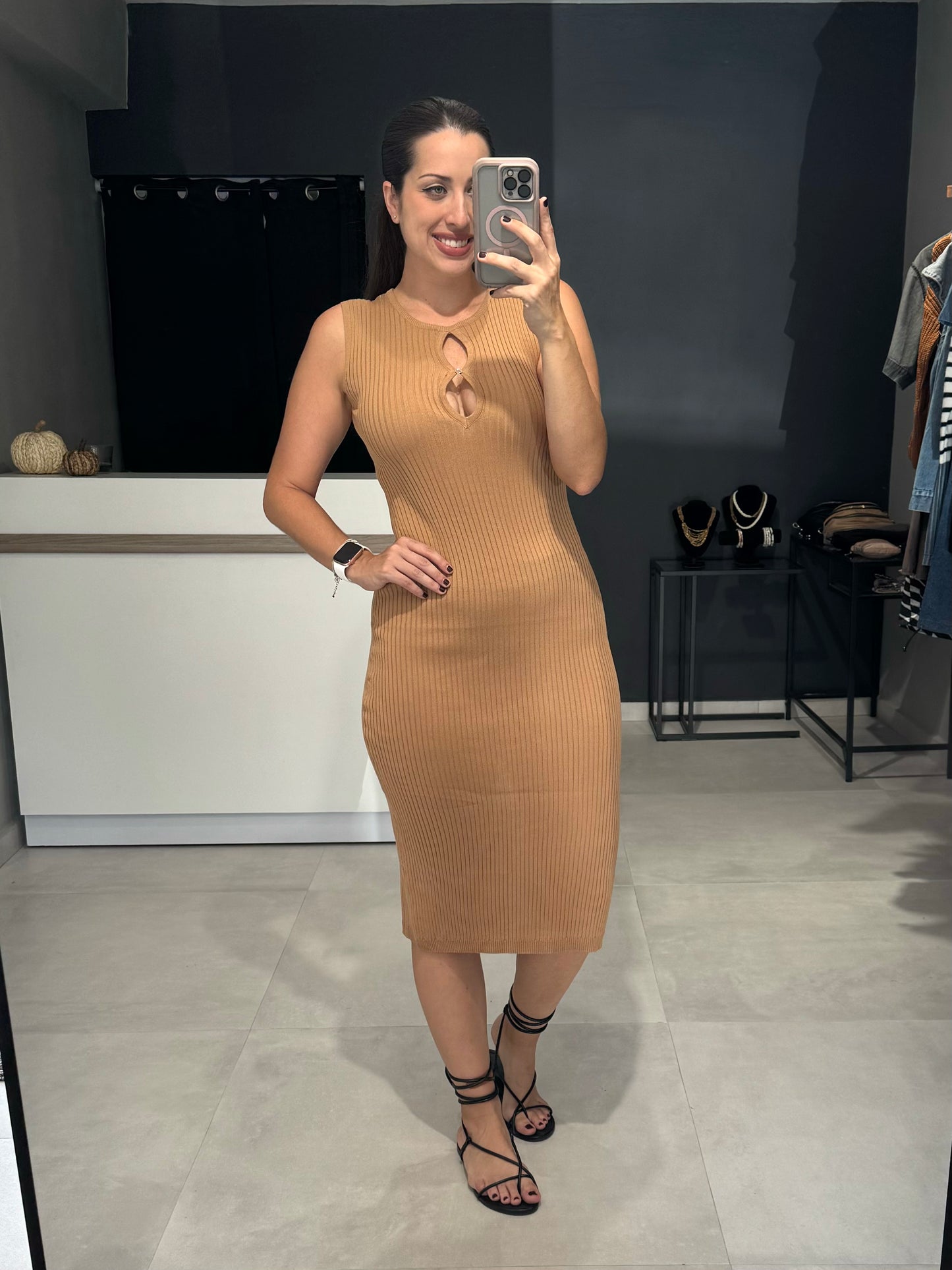 Mocha Bodycon Dress