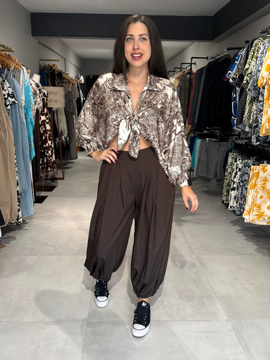 Italian Baggy Pant | CHOCOLATE