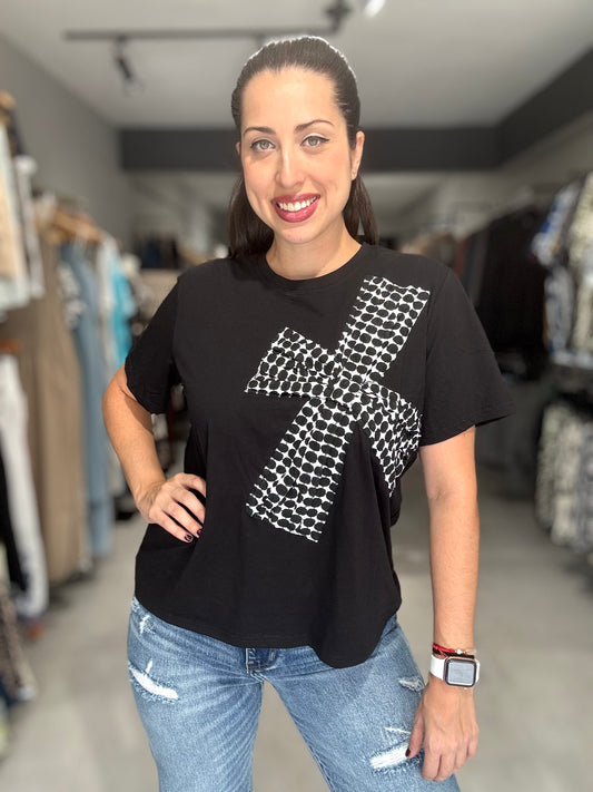 Multi Dots Tee | BLACK