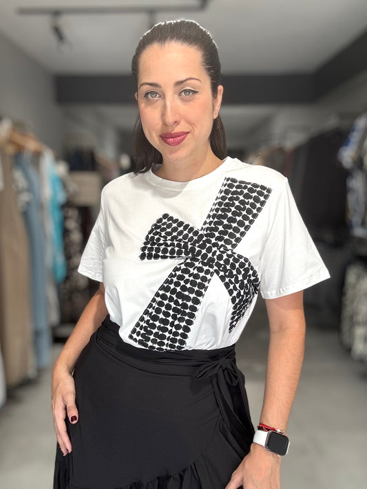 Multi Dots Tee | WHITE