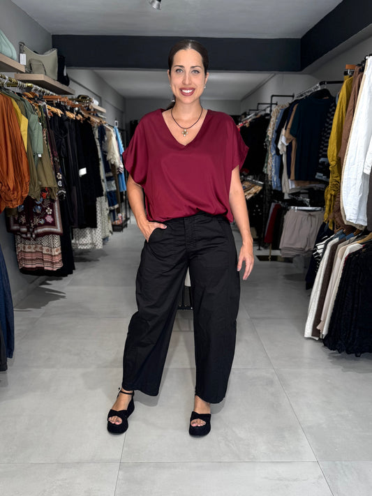 PRE ORDER | Tuscany Barrel Pant | BLACK