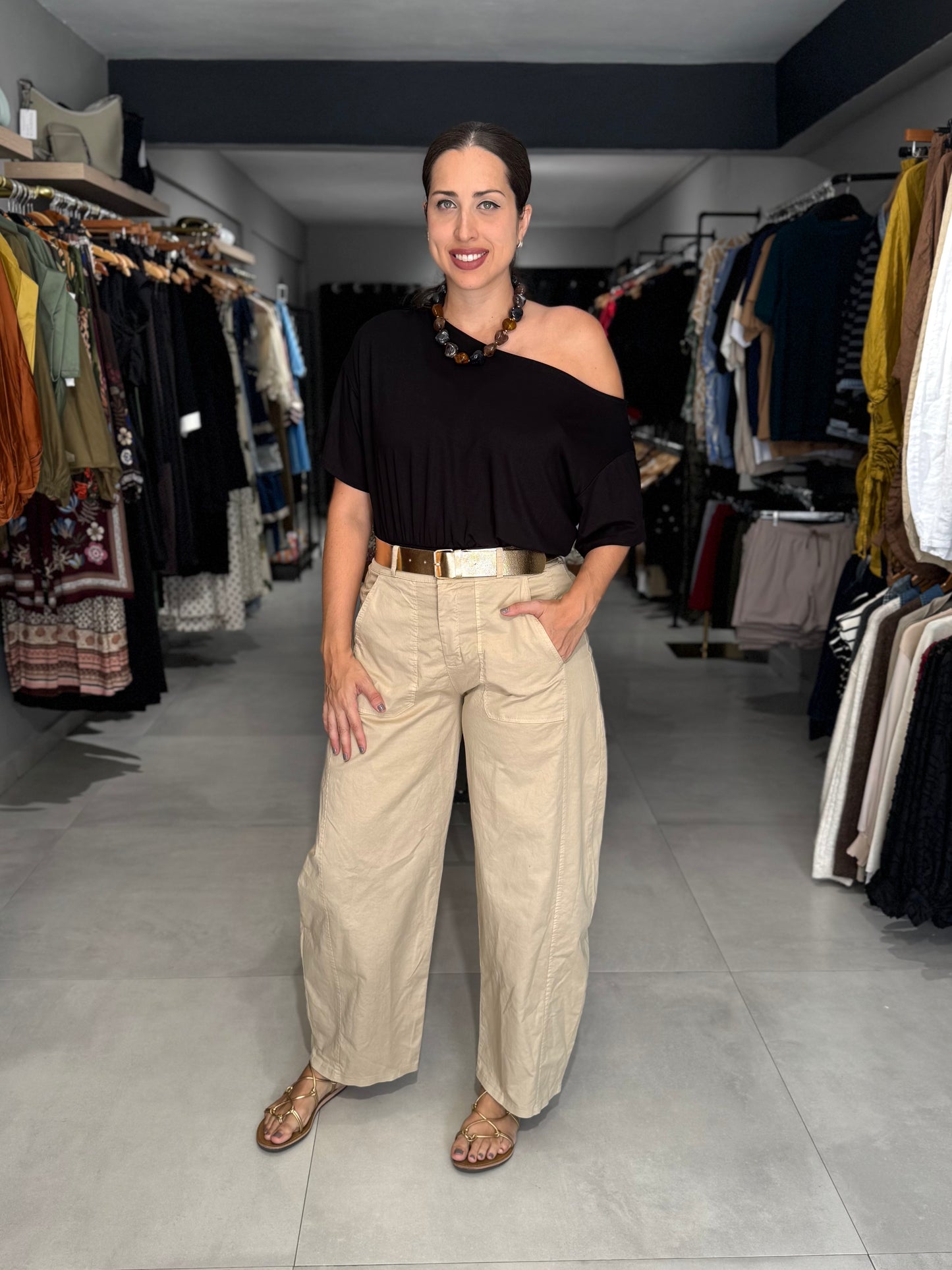 Tuscany Cotton Barrel Pant | VARIEDAD