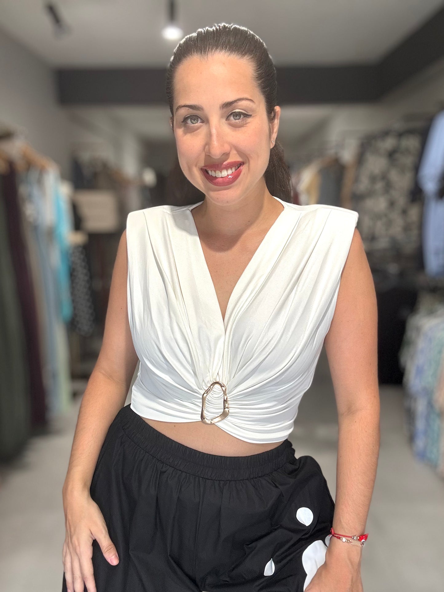 Golden Hour Crop Top | WHITE