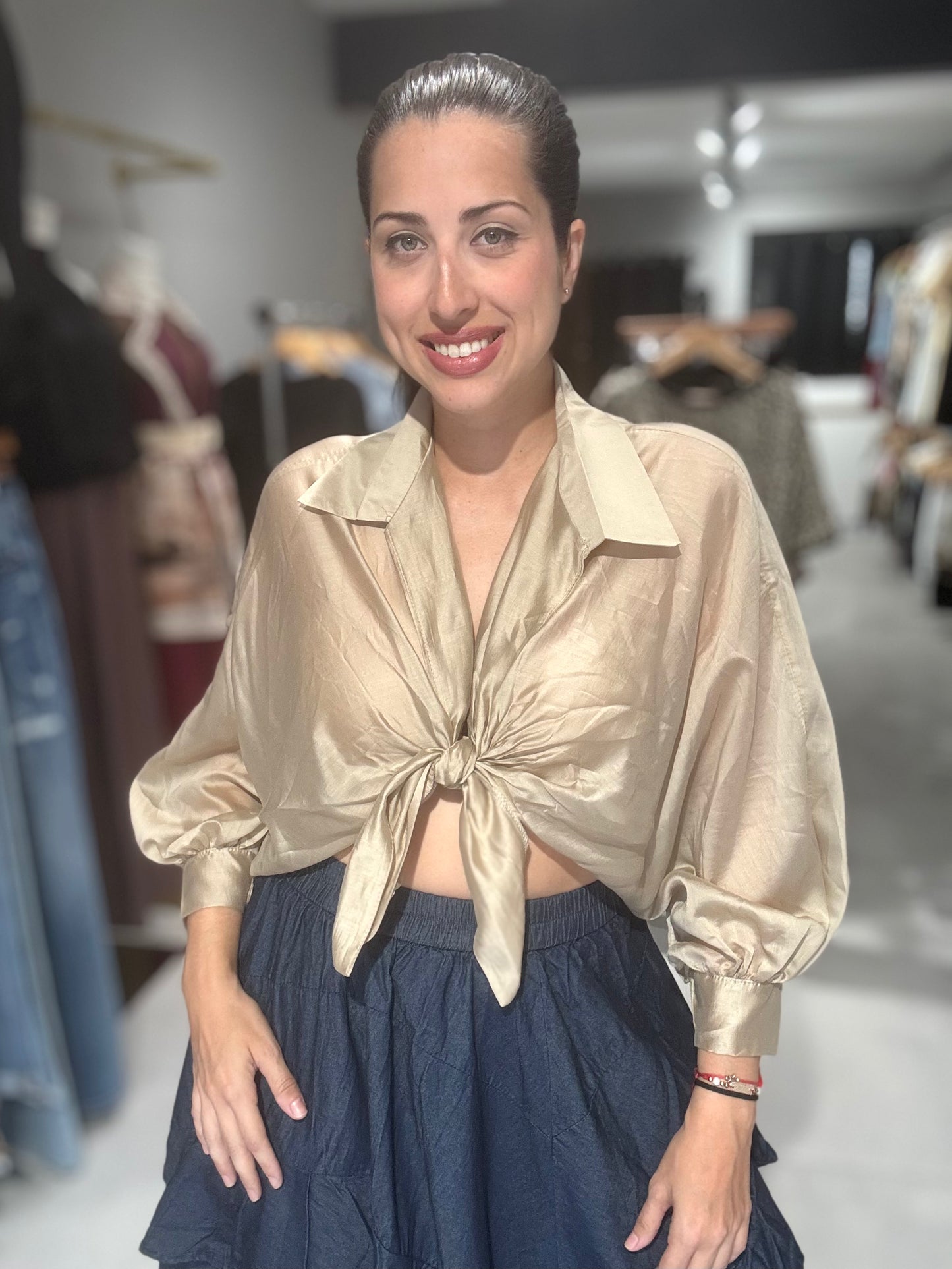 Portofino Blouse | GOLD