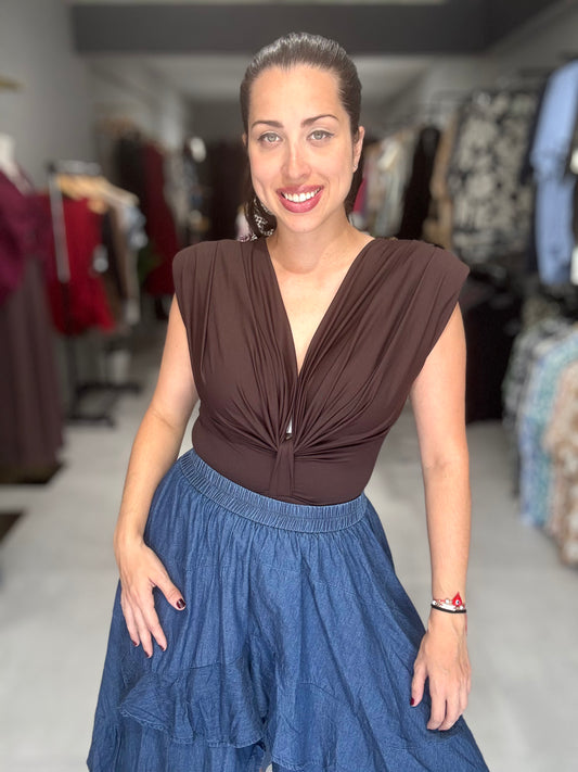 Siena Bodysuit | CHOCOLATE