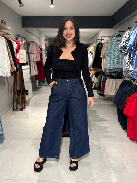 Wide Leg Jeans | DARK DENIM