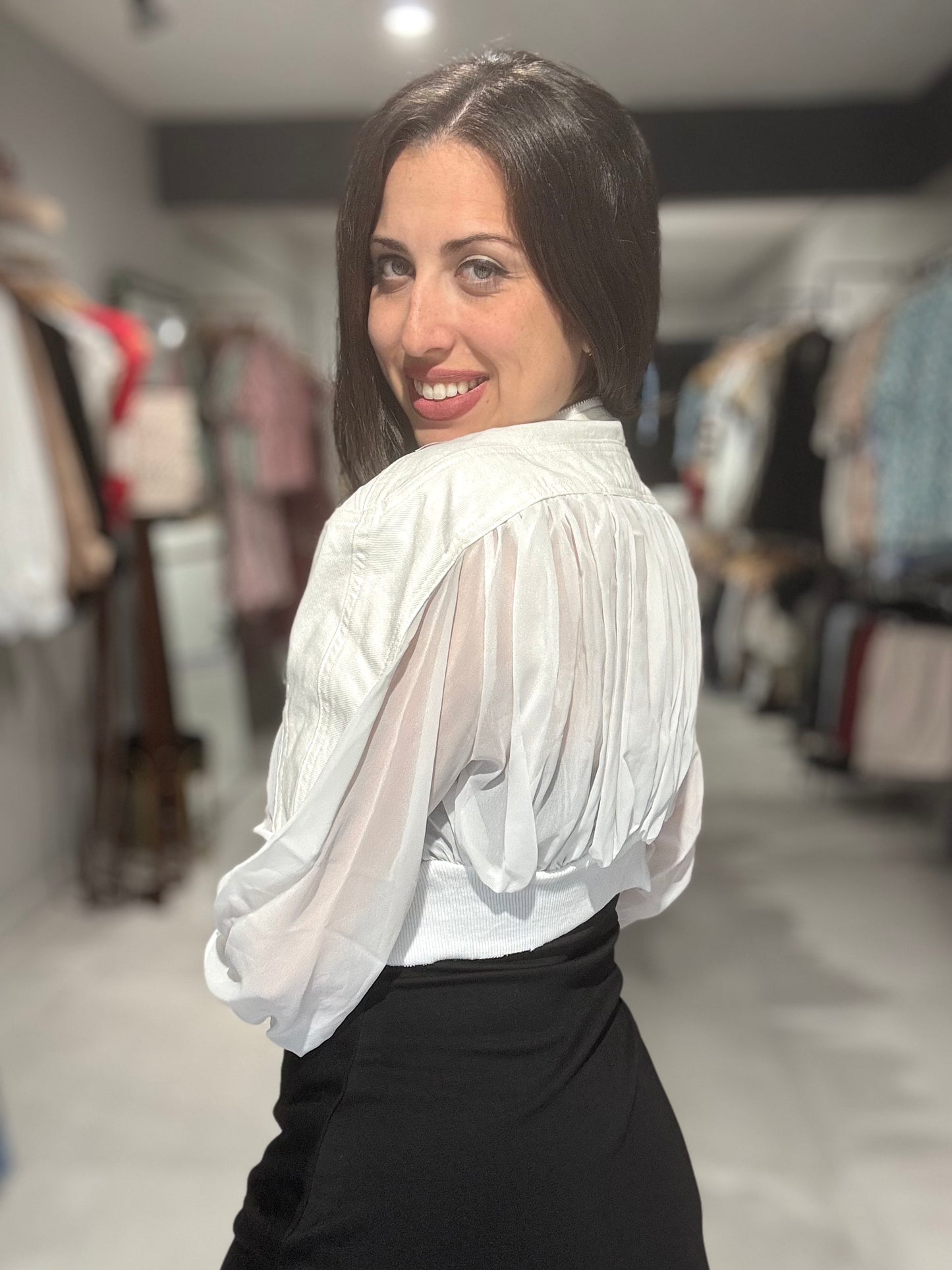 Caro Mesh Jacket | WHITE