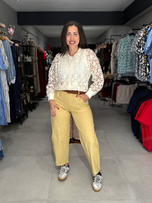 PRE ORDER | Tuscany Barrel Pant | DUSTY YELLOW