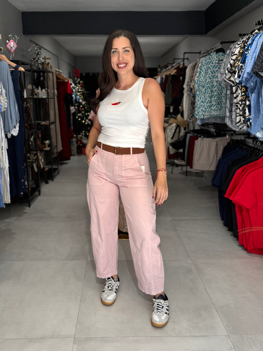 PRE ORDER | Tuscany Barrel Pant | DUSTY PINK