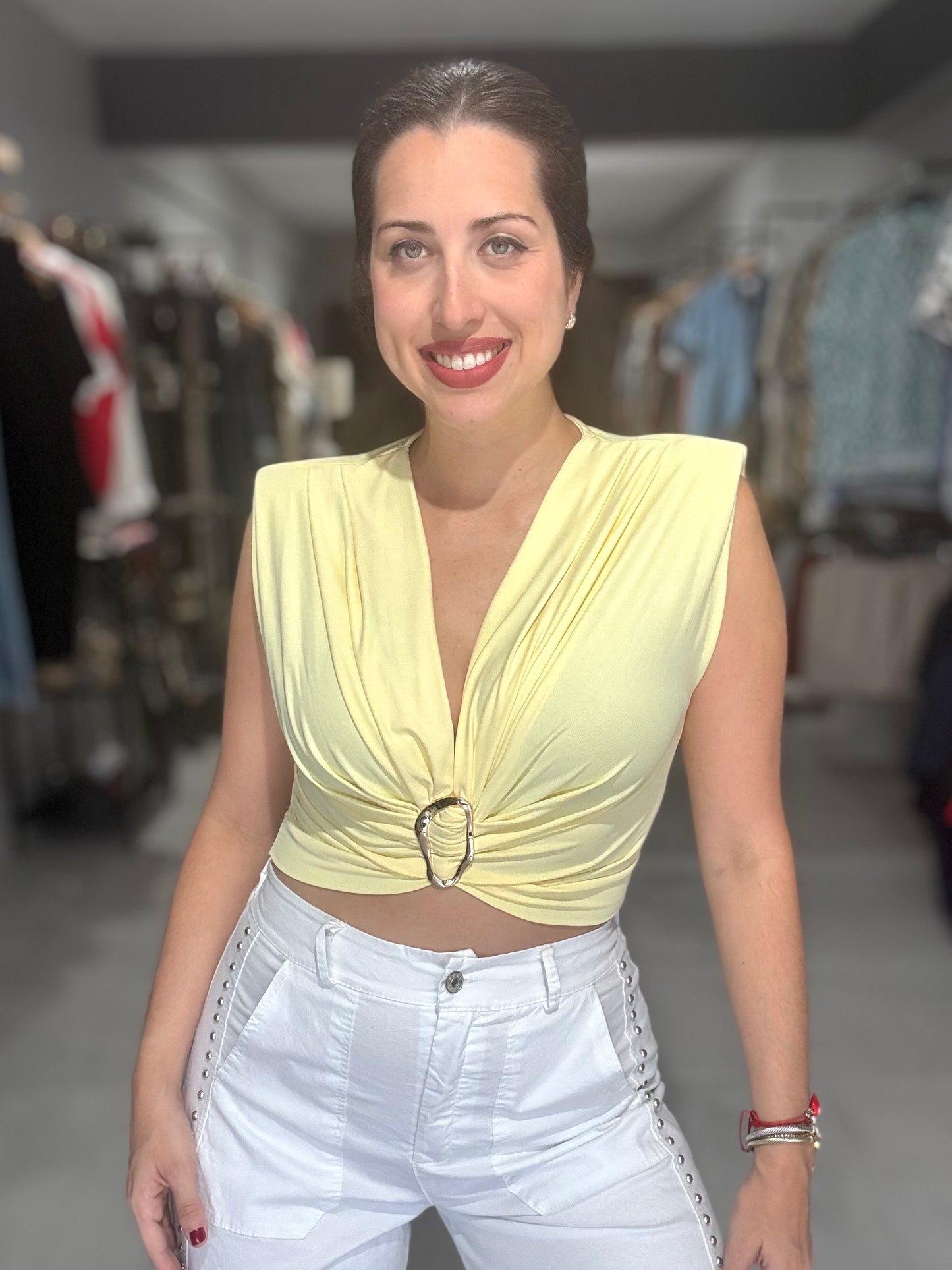 Golden Hour Crop Top | BUTTER YELLOW
