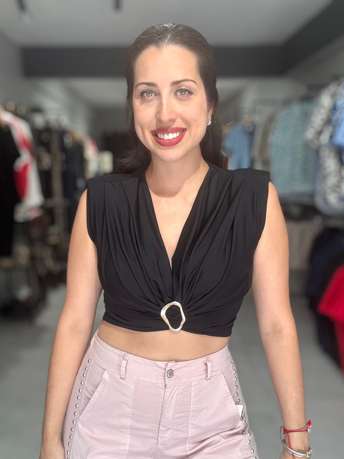 Golden Hour Crop Top | BLACK