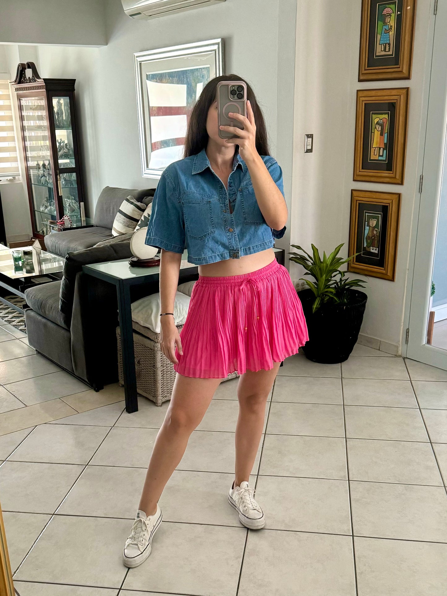 Hello Pink Skort