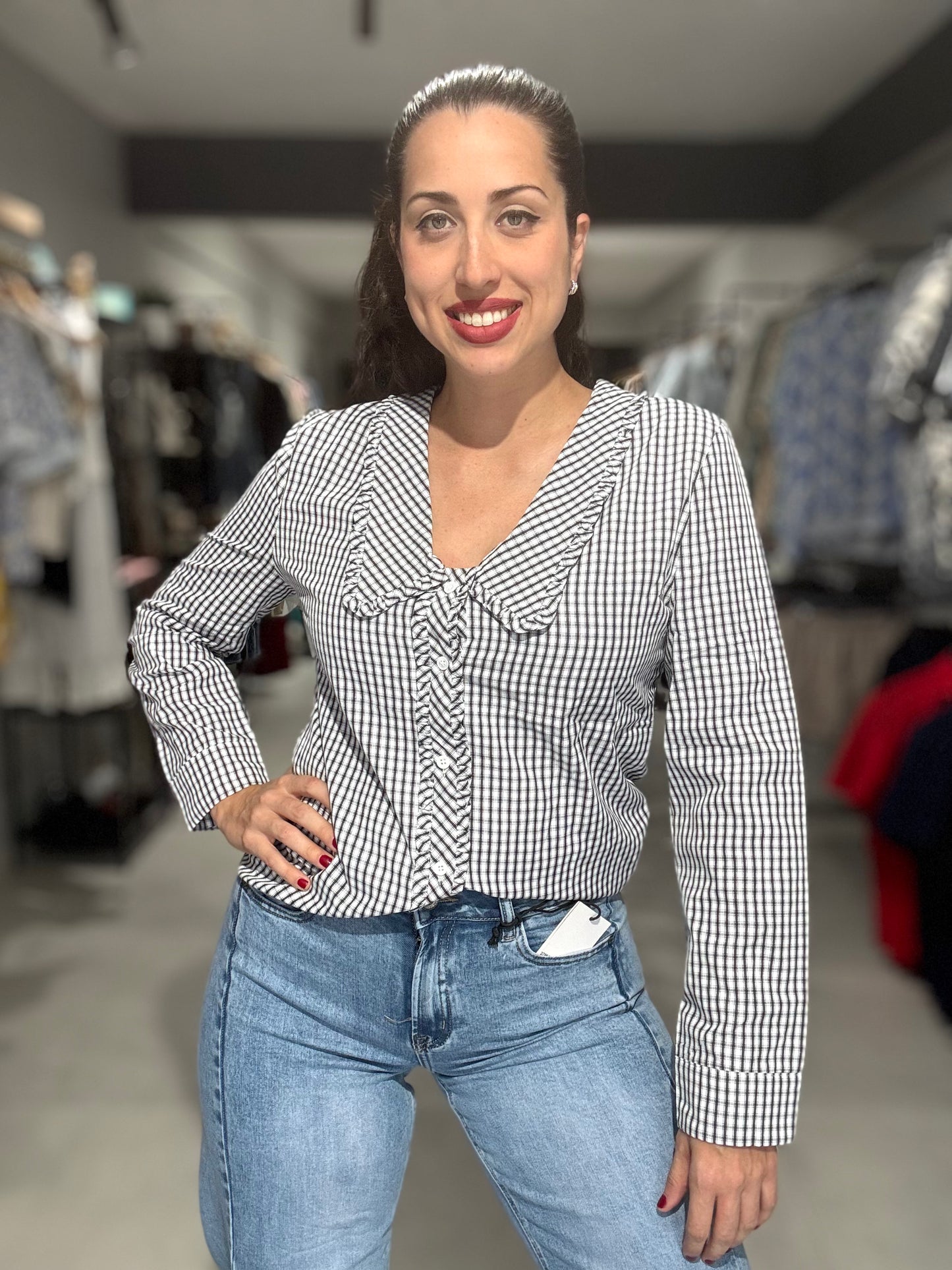 PRE ORDER | Gingham Print Blouse