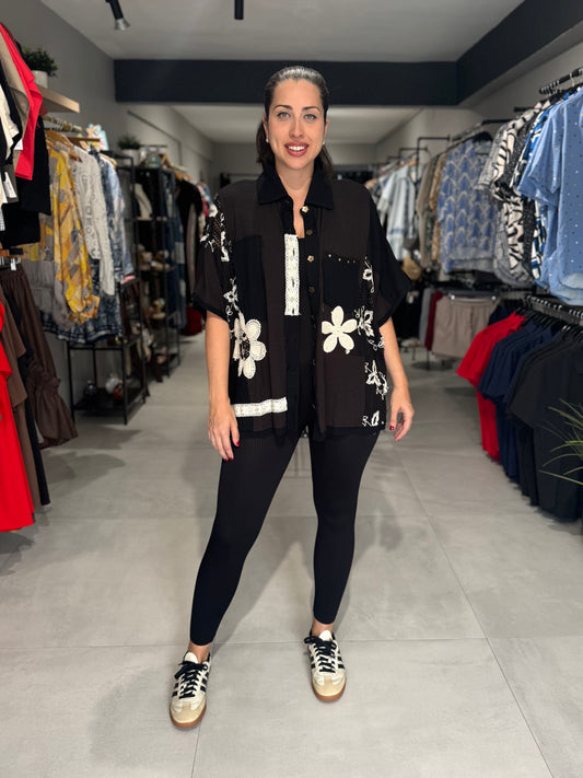 Florence Tunic Blouse | BLACK