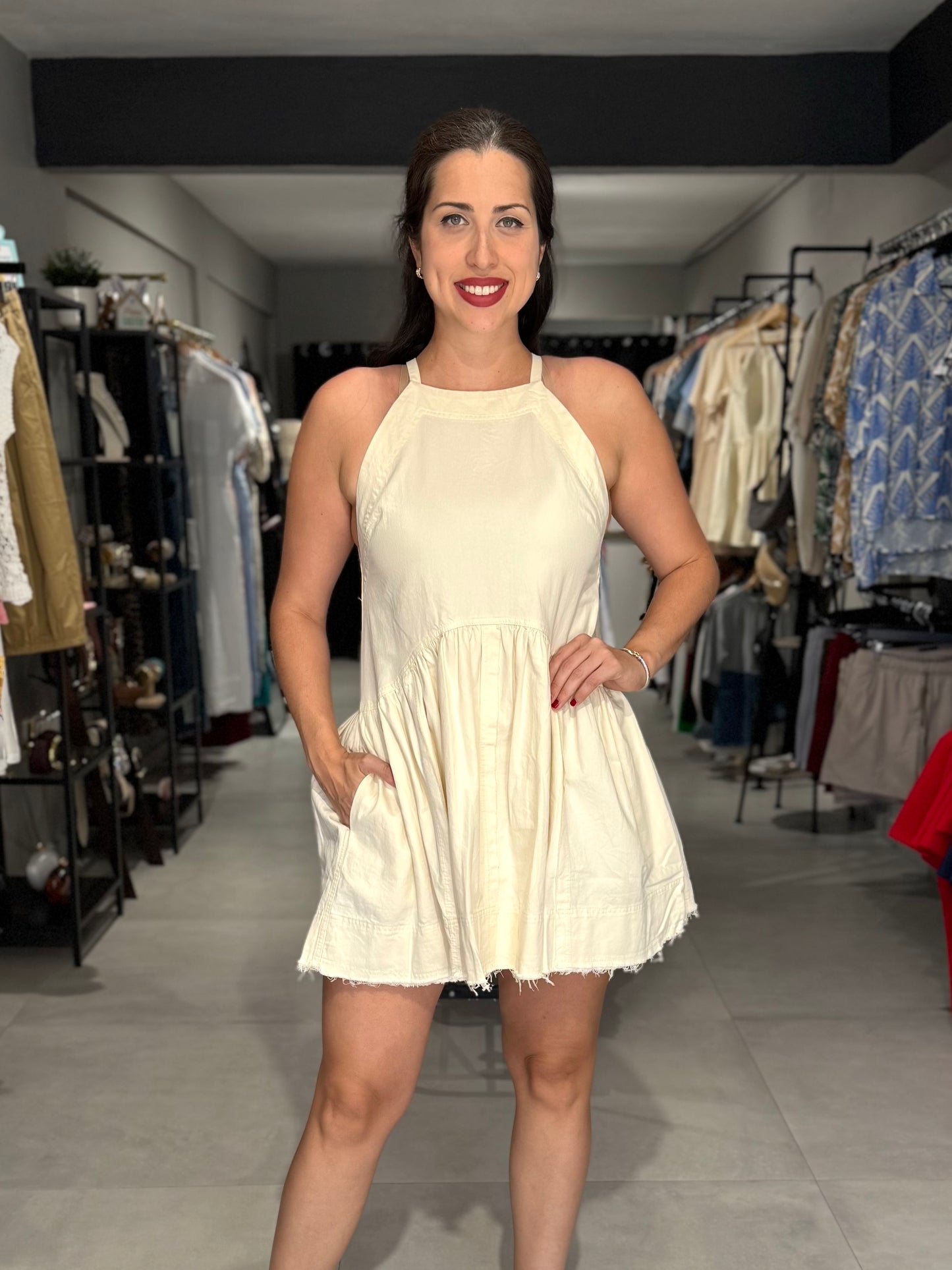 Isleña Denim Dress