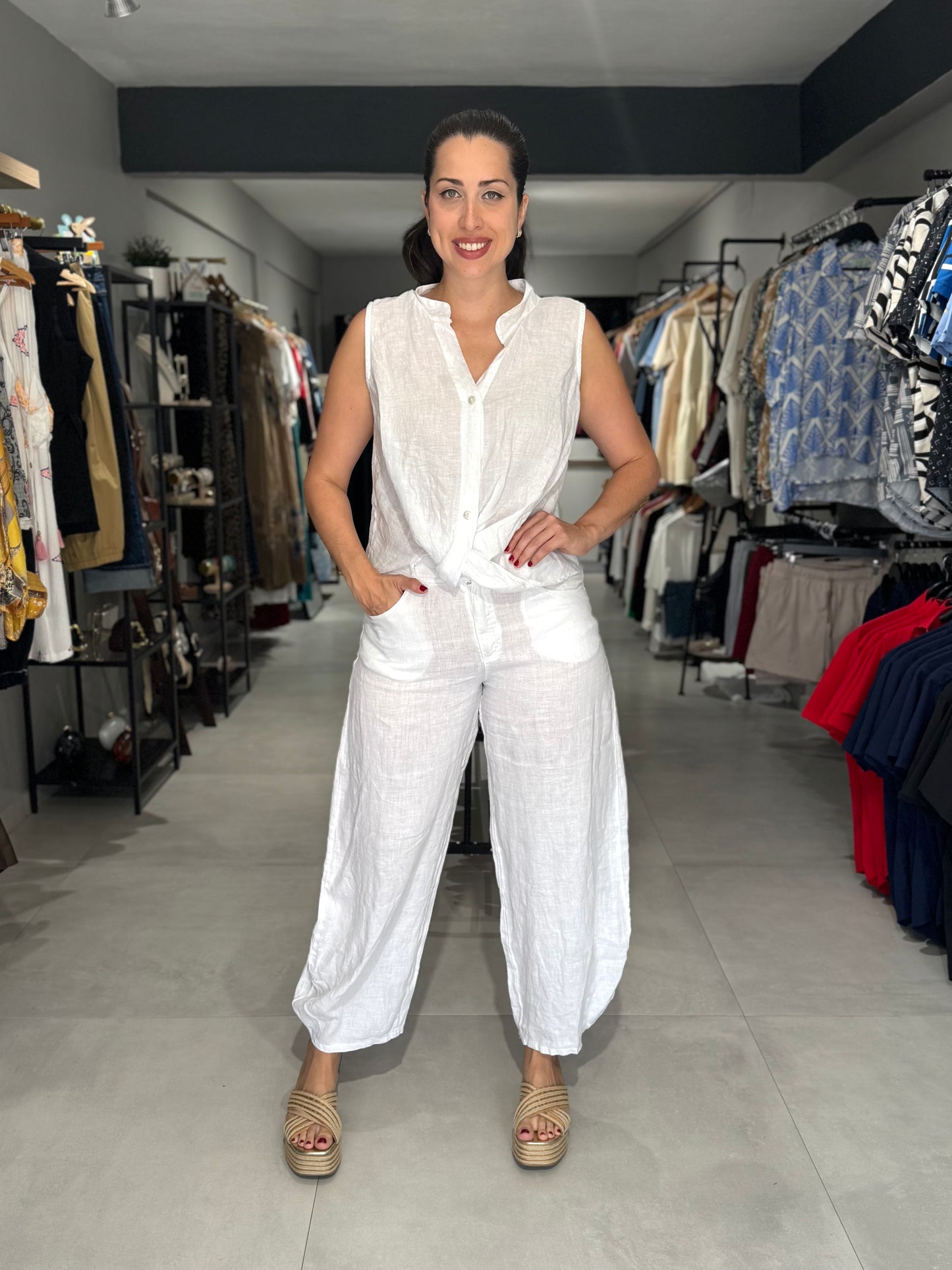 Balloon Linen Pant | VARIEDAD DE COLORES