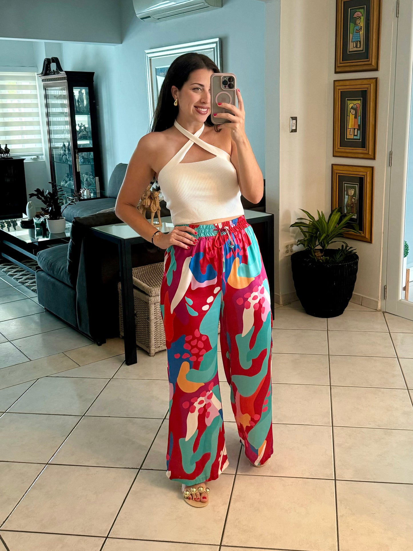 Tropical Satin Pant