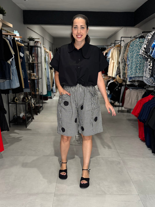 Gingham Bermuda Pant