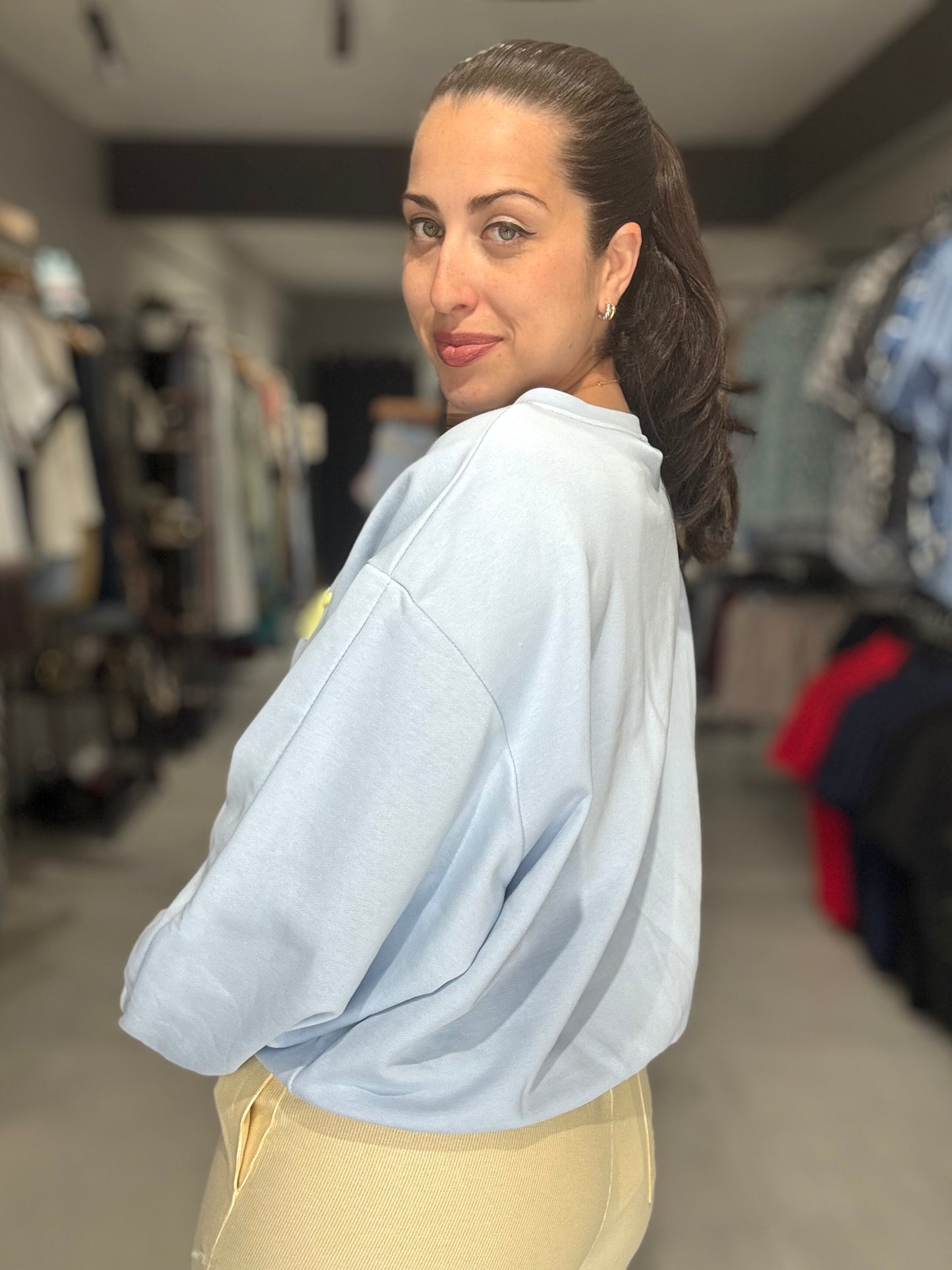 Côte d'Azur Embroidered Sweatshirt