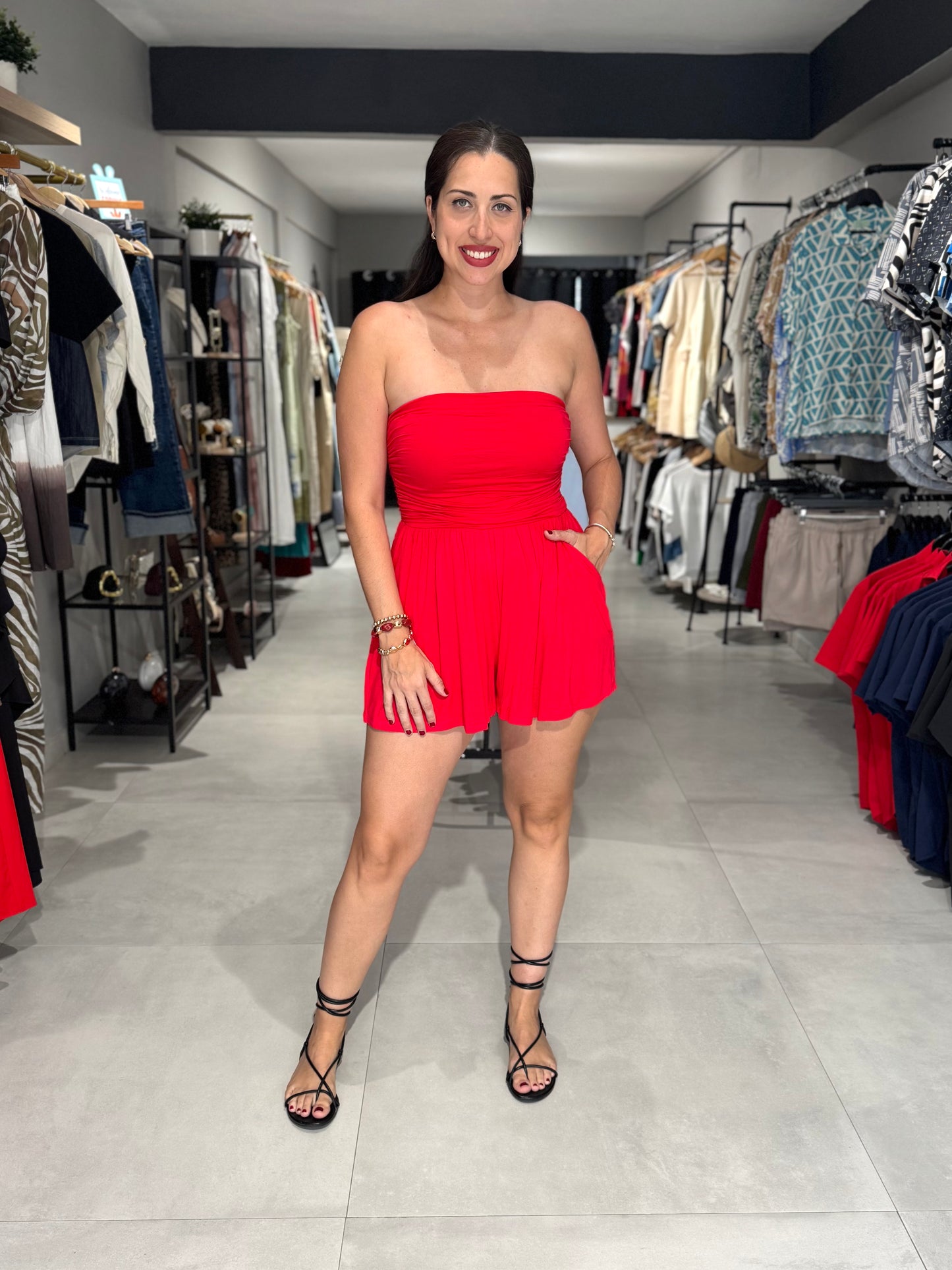 Summer Strapless Romper | RUBY