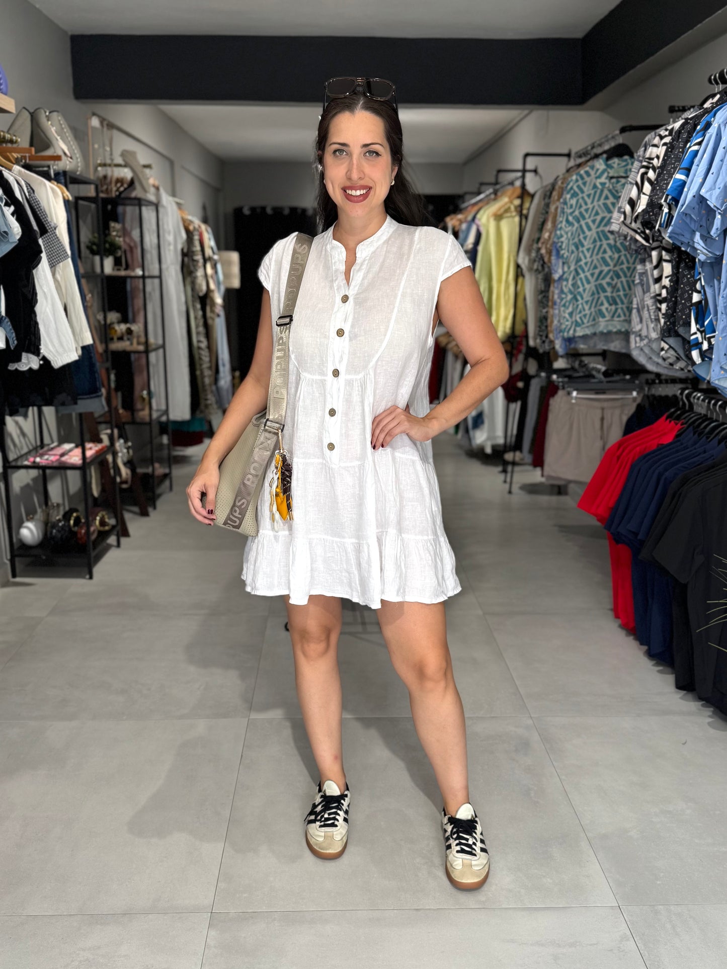 Linen Everyday Dress | WHITE
