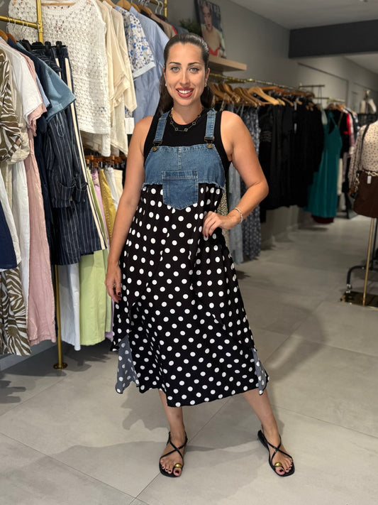 Dots Overall Dress
