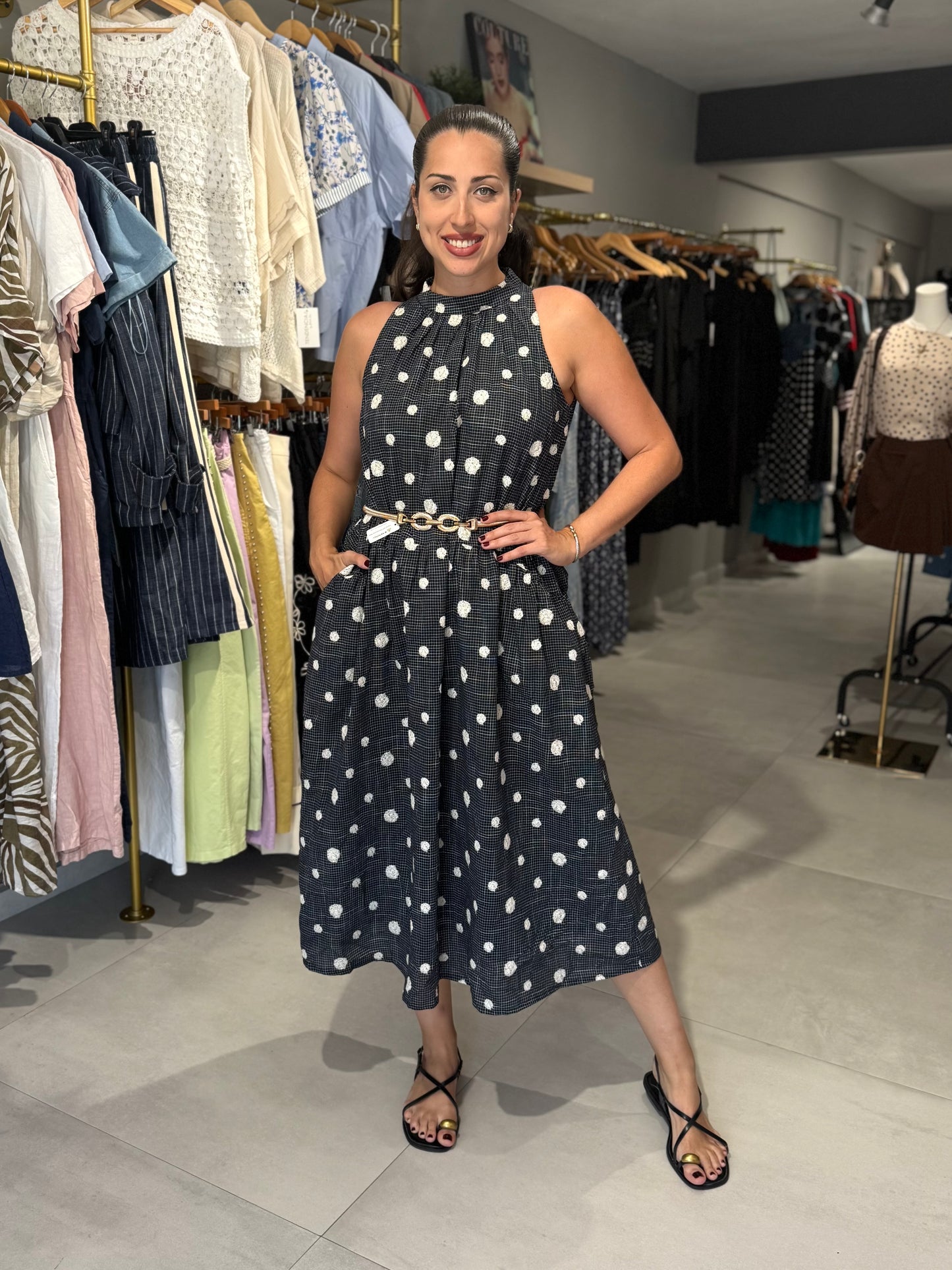 Summer Dots Midi Dress