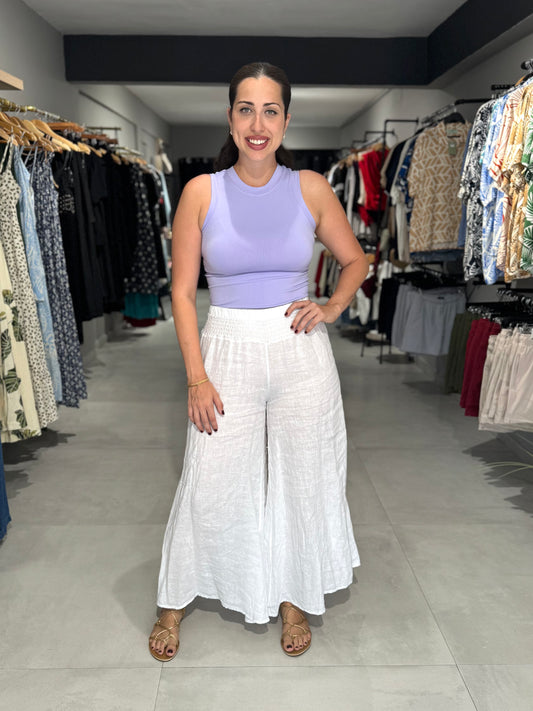 Summer Linen Pant | WHITE