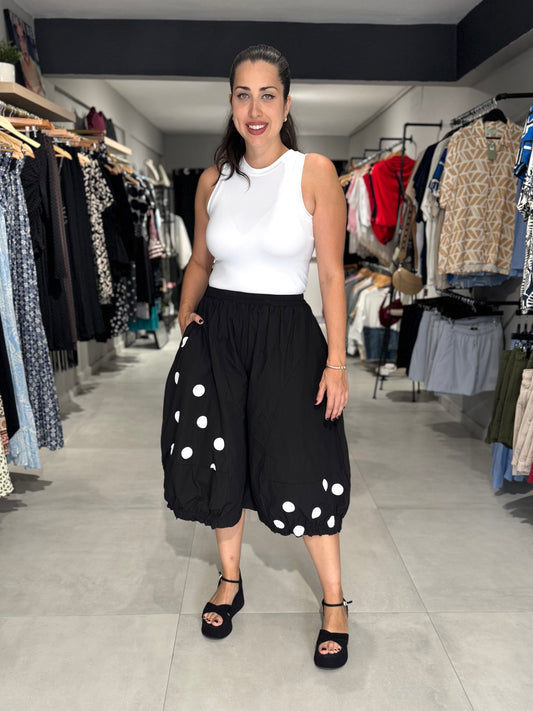 Polka Dot Detail Pant