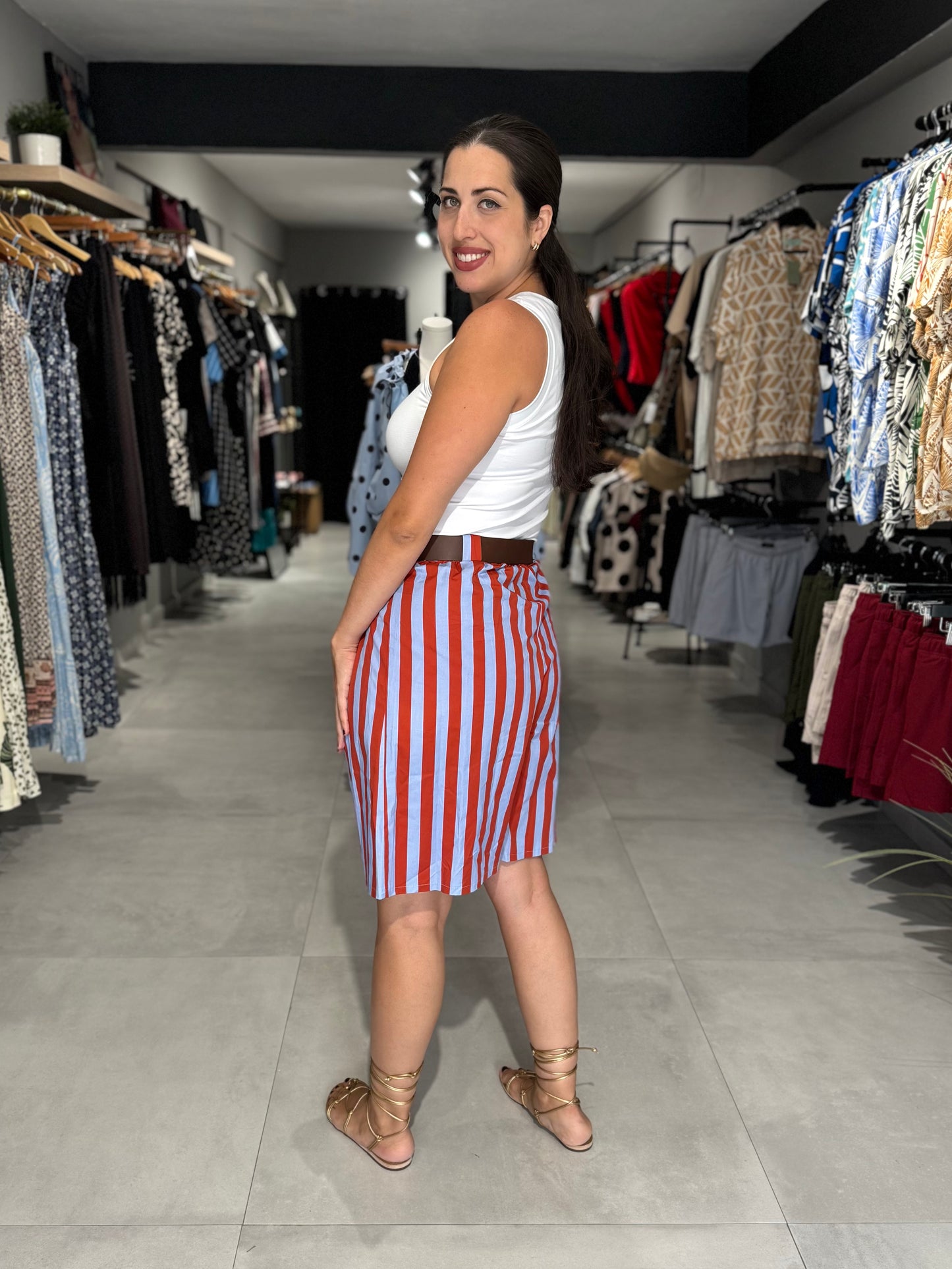Colorful Stripes Jort
