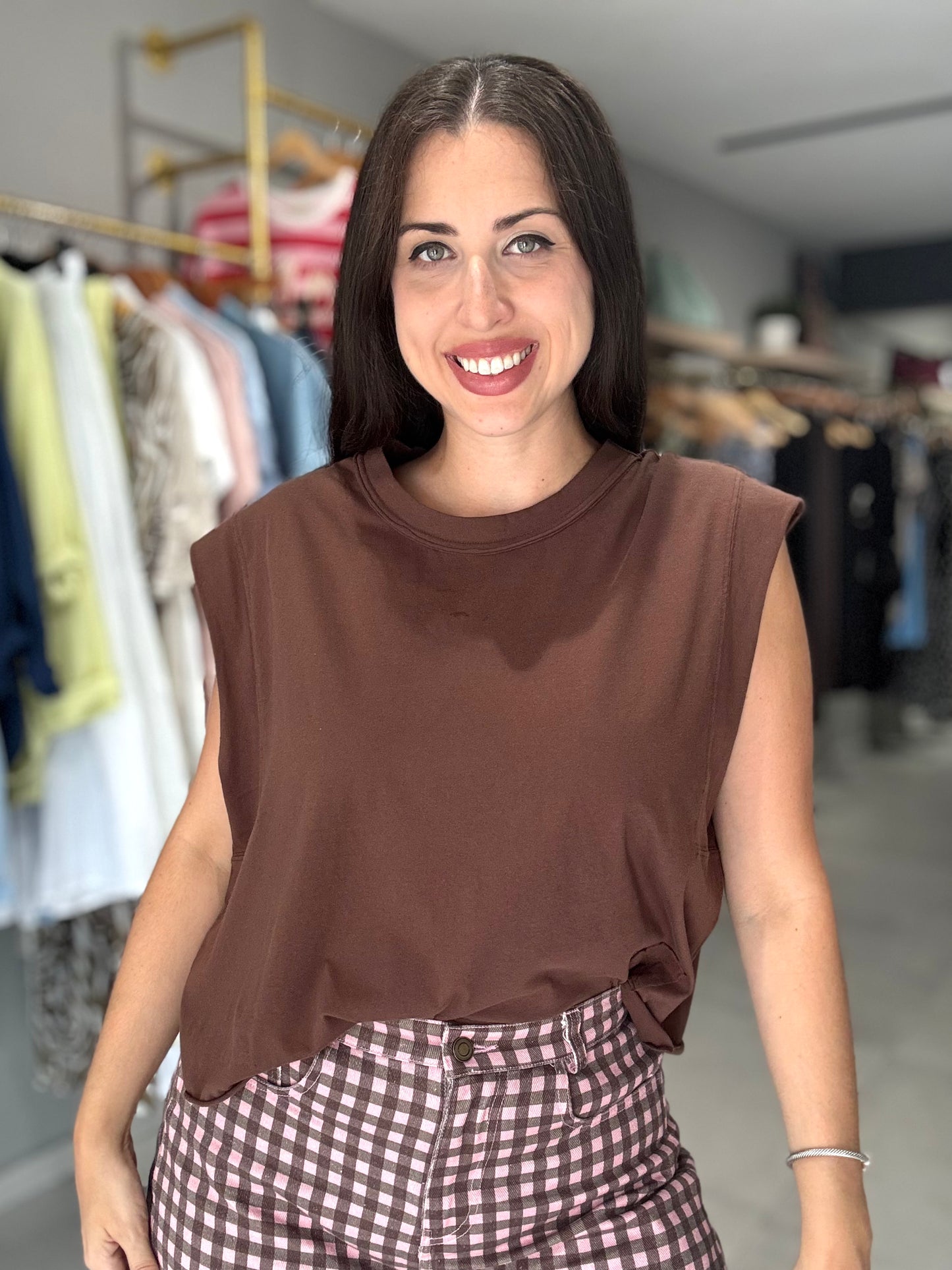 Autumn Cotton Blouse | BROWN