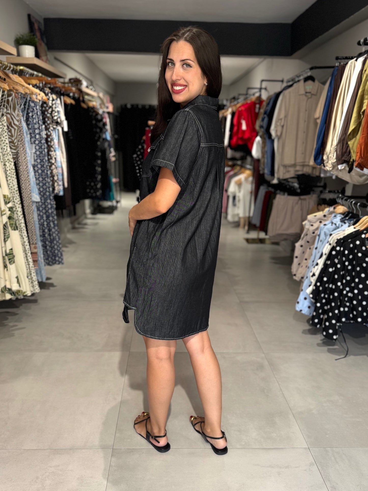 Denim Dress | BLACK DENIM