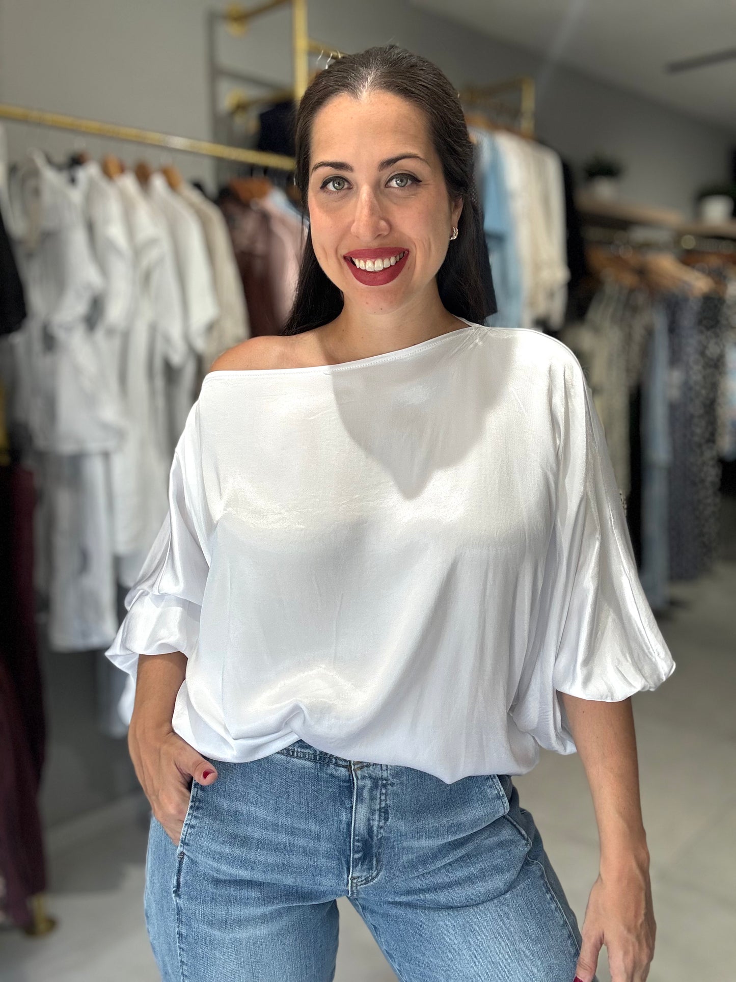 Satin Tunic Blouse | VARIEDAD