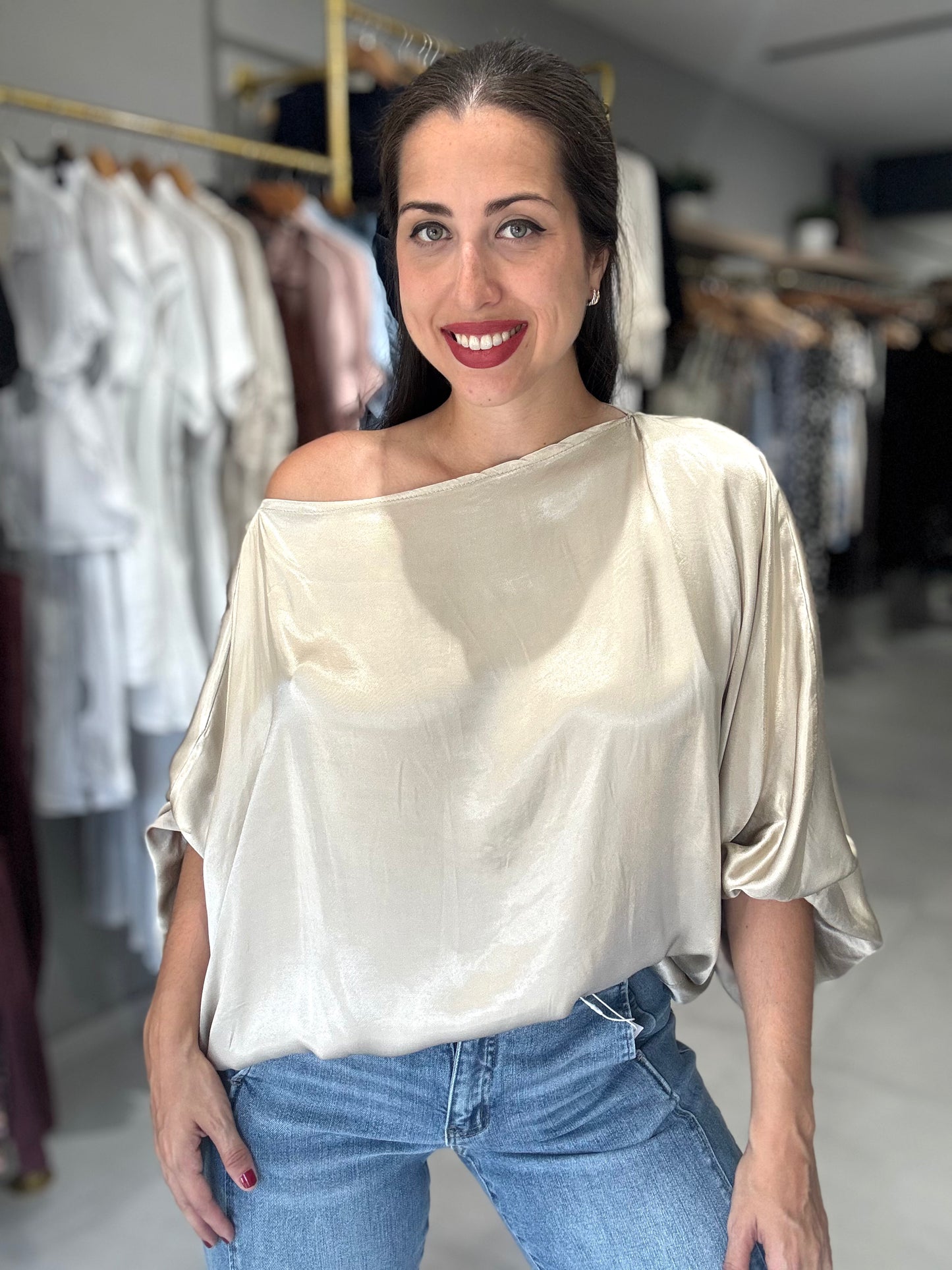 Satin Tunic Blouse | VARIEDAD