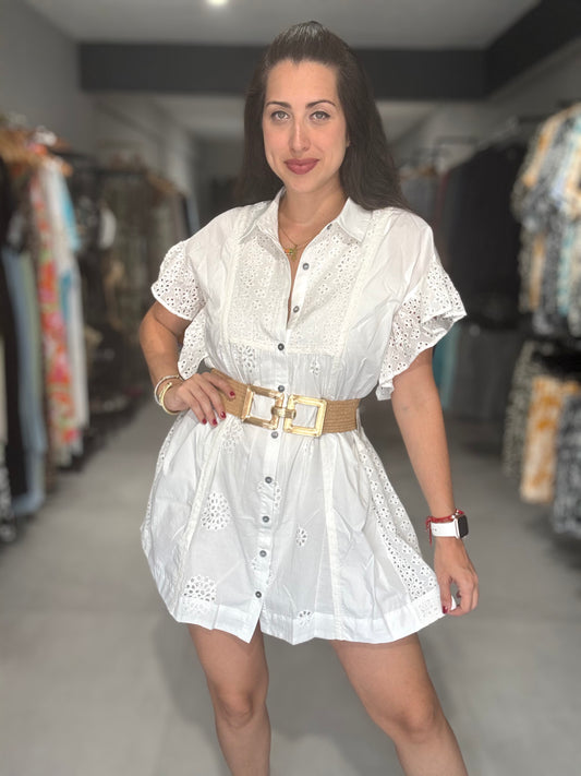 White Eyelet Dress