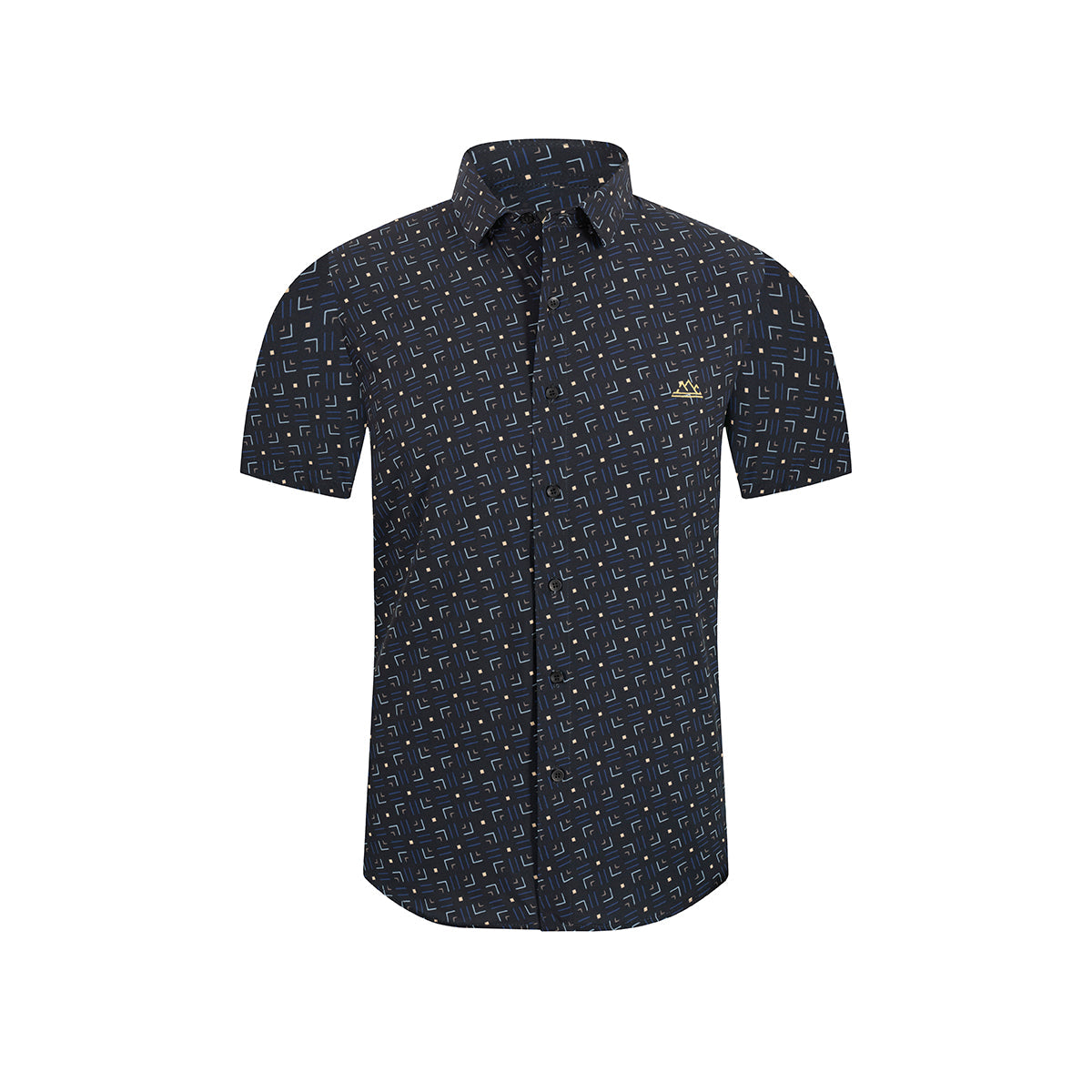 Midnight Mosaic Button Down Shirt