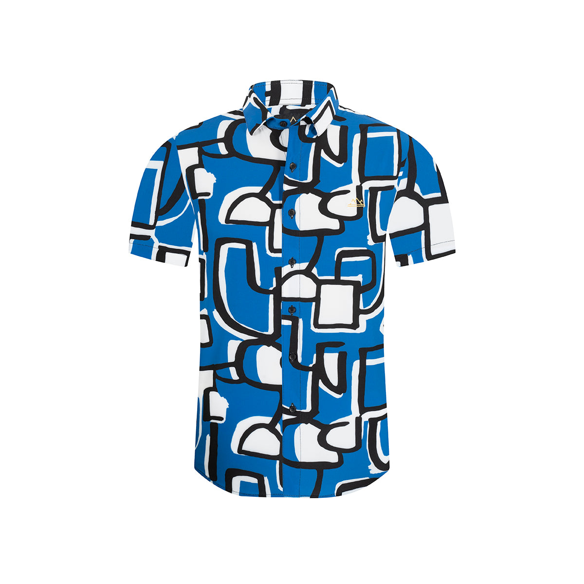 Azure Labyrinth Button Down Shirt