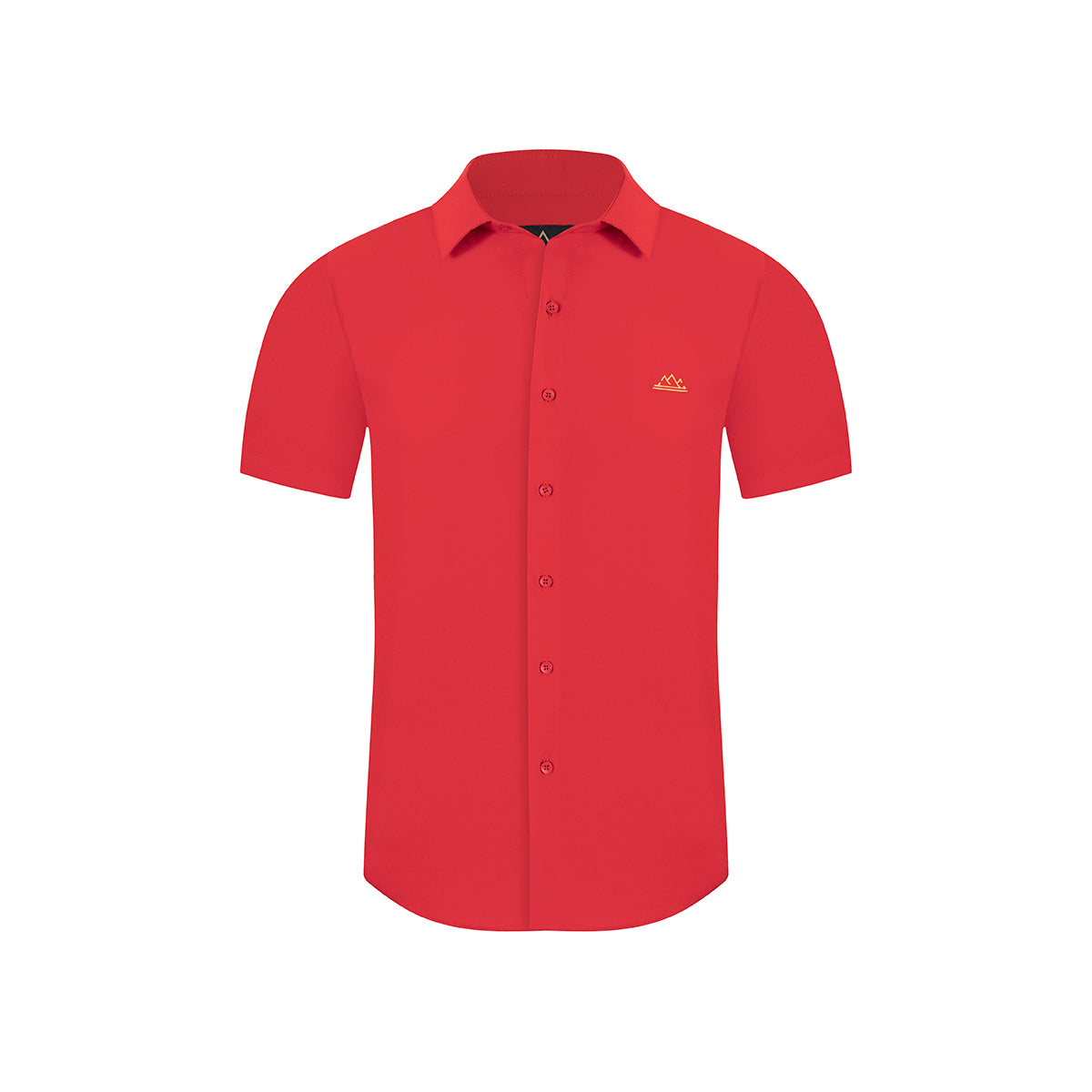 Red Whara Button Down Shirt