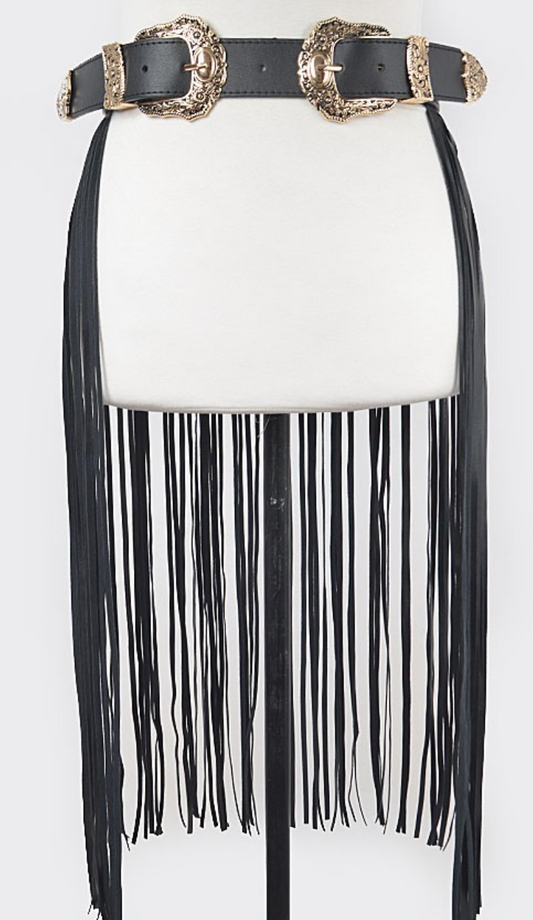 Fringe Belt | Gold Buckle