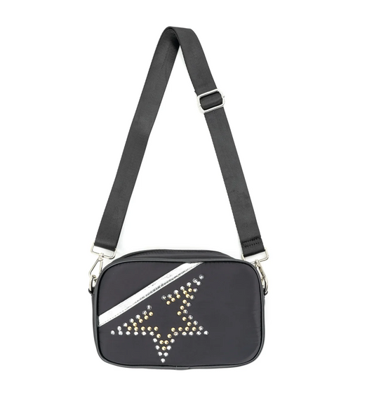 Studded Star Crossbody Bag | SILVER