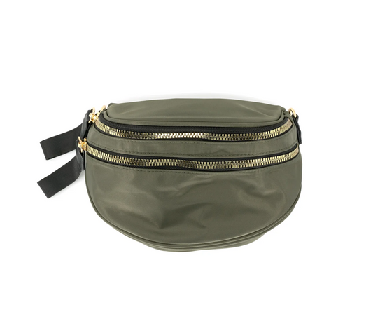 Nylon Crossbody Bag | OLIVE