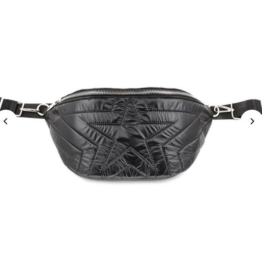 Star Detail Crossbody Fanny Pack | BLACK