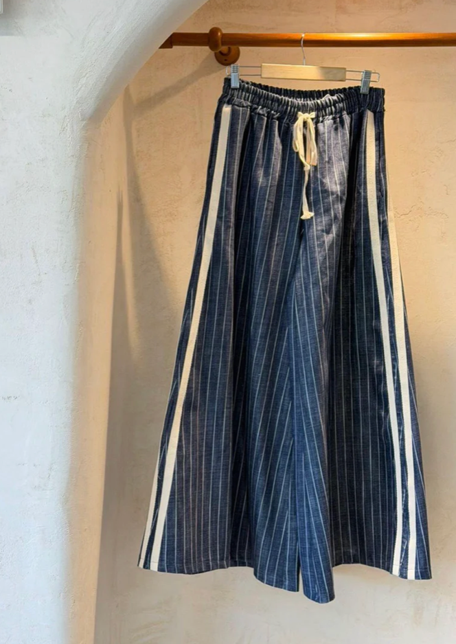 Pinstripes Wide Leg Pant